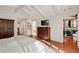 Spacious main bedroom features a walk-in closet, hardwood floors, and an en-suite bathroom for added privacy at 1450 N Morningside Ne Dr, Atlanta, GA 30306