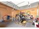 A spacious garage offers lots of room for storage, an exercise machine, and more at 1920 Barrington Dr, Jonesboro, GA 30236