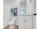 Bathroom featuring a vanity with white cabinets and a shower with a shower curtain at 806 Relic Rdg, Hampton, GA 30228