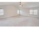 Very spacious bedroom with plush neutral carpet and great natural lighting at 806 Relic Rdg, Hampton, GA 30228