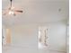Bedroom featuring ceiling fan and open doorway at 806 Relic Rdg, Hampton, GA 30228