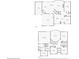 Two-story floor plan showcasing layout with dimensions for both the first and second floors at 806 Relic Rdg, Hampton, GA 30228