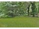 A lush green backyard offers a serene view and plenty of space, surrounded by mature trees and greenery at 1094 Regent Sw St, Atlanta, GA 30310