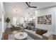 Modern open concept living space with dining area and kitchen at 1934 Pinedale Pl, Decatur, GA 30032