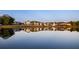 Scenic water view of the houses along the lake, creating a serene and picturesque setting at 260 Guild Ln, Fayetteville, GA 30214