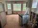 Kitchen area with space for appliances and a view to the backyard at 4481 Dunmovin Nw Dr, Kennesaw, GA 30144