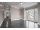 Bright bedroom with beautiful trim work, hardwood floors and large windows with a lush view at 2769 Peachtree Ne Rd # 10, Atlanta, GA 30305