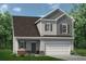 Charming two-story home with a two-car garage, landscaped front yard, and covered front porch at 28 Kensington St, Kingston, GA 30145