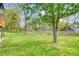 Lush green backyard featuring mature trees, offering a serene and private outdoor space at 906 John Ct, Lawrenceville, GA 30046
