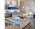 This spacious kitchen features modern appliances, white cabinetry, and a large center island with seating at 518 Newstead Way, Woodstock, GA 30188