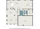 First floor plan featuring living room, dining room, kitchen, and garage at 606 Discovery Ct, Acworth, GA 30102
