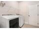 Tidy laundry room with modern washer and dryer, ensuring efficient chore management at 606 Discovery Ct, Acworth, GA 30102
