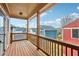 Spacious wooden deck with railing, perfect for outdoor seating and enjoying neighborhood views at 9942 Ashton Old Rd, Douglasville, GA 30135