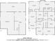 Floor plans showing layout with basement, main floor featuring a large living room and primary bedroom at 2875 Oldknow Nw Dr, Atlanta, GA 30318