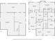 Complete home floorplan with dimensions for both floors and basement at 2875 Oldknow Nw Dr, Atlanta, GA 30318