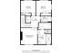 Floor plan of the upper level of the house showing bedroom and bath layouts at 482 Pearl Cove Ct, Atlanta, GA 30350