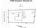 The property's plot, showing the dimensions and general layout at 1488 Drayton Woods Dr, Tucker, GA 30084