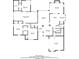 Home floor plan with dimensions showing layout of bedrooms and kitchen at 4162 Crowder Nw Dr, Kennesaw, GA 30152