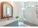Modern bathroom with a walk-in shower, sleek vanity, and stylish fixtures at 1299 Sunland Ne Dr, Brookhaven, GA 30319