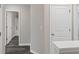 Upstairs hallway features access to the bathroom at 310 Ashigan St, Union City, GA 30291