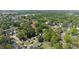 Overhead view of a neighborhood highlighting mature trees and various residential properties at 308 Reed St, Scottdale, GA 30079
