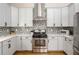 Updated kitchen features stainless steel appliances, modern backsplash and plenty of cabinet space at 1611 Flat Shoals Rd, Atlanta, GA 30316