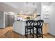 Modern kitchen featuring stainless steel appliances, granite countertops, and barstool seating at 390 17Th Nw St # 4048, Atlanta, GA 30363