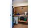 Storage room features open shelving and plywood floors at 430 Holly Stream Trl, Roswell, GA 30075