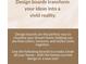 Text image about using design boards to transform your ideas into a vivid reality at 4537 Ashmore Cir, Marietta, GA 30066