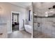 Bathroom with a soaking tub, tiled shower, and access to main bedroom at 340 Taylor Path, Dallas, GA 30157