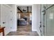 Inviting living room featuring hardwood floors, brick fireplace, and comfortable seating at 340 Taylor Path, Dallas, GA 30157