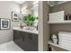 Stylish bathroom featuring a double vanity and modern decor at 1160 Ormewood Ave # 13, Atlanta, GA 30316
