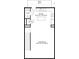 Second floor layout featuring a kitchen, living/dining area, and deck at 1160 Ormewood Ave # 13, Atlanta, GA 30316