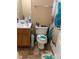 Compact bathroom with a vanity, toilet, and shower/tub combination at 109 Millwheel Dr, Villa Rica, GA 30180