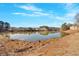 Picturesque pond surrounded by trees, townhomes and well kept landscaping at 1929 Lake Heights Nw Cir # 2, Kennesaw, GA 30152