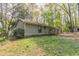 Backyard showing a lawn, privacy fence, and tree coverage at 1803 Gingham Ct, Lithonia, GA 30058