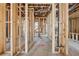 Home framing details, displaying the construction with a view of the electrical and plumbing infrastructure at 225 Maison Court, Roswell, GA 30076