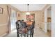 Traditional dining room with wood table and chairs, perfect for Gathering meals at 4535 Forest Green Dr, Sugar Hill, GA 30518