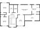 Basement floorplan showcasing layout of bedrooms, bathrooms, laundry, and office at 2835 Olde Town Park Dr, Norcross, GA 30071