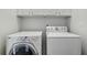 Bright laundry room featuring a white front-load washer and dryer at 865 Inman Village Ne Pkwy, Atlanta, GA 30307