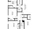 Second floor plan featuring three bedrooms, two bathrooms and closets at 2590 Carolina Rdg, Riverdale, GA 30296