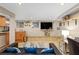 Finished basement features kitchenette, sofa, art, and convenient access to a bathroom at 966 Blue Ridge Ne Ave, Atlanta, GA 30306