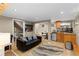 Finished basement features kitchenette, sofa, art, and convenient access to a bathroom at 966 Blue Ridge Ne Ave, Atlanta, GA 30306