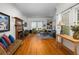 Spacious living room with hardwood floors, fireplace, and ample natural light at 966 Blue Ridge Ne Ave, Atlanta, GA 30306