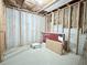 Unfinished basement framed and insulated offers lots of room for storage or future living space at 404 After Glow Smt, Canton, GA 30114