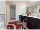Elegant bathroom featuring double sinks, stylish mirror, vanity and a shower providing a spa-like experience at 404 After Glow Smt, Canton, GA 30114