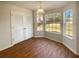 Cozy dining area with hardwood floor, large windows and natural light at 501 Fable Ln, Canton, GA 30114