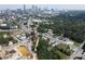 Stunning aerial view showcasing the property's proximity to downtown, with lush green surroundings at 1005 Sims Nw Ave, Atlanta, GA 30318