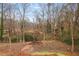 Landscaped backyard with lush greenery and mature trees, perfect for outdoor activities and relaxation at 1005 Sims Nw Ave, Atlanta, GA 30318