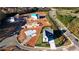 Aerial shot of new construction home on a corner lot in an up-and-coming neighborhood at 2875 Caney Parc Way, Cumming, GA 30041
